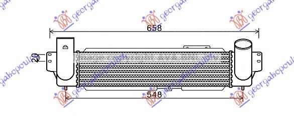 RADIATOR INTERC.2,5 CRDi -06(450x100x90)