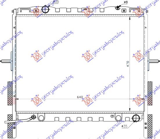 RADIATOR 2.5 CRDi +/-A/C M/T -06