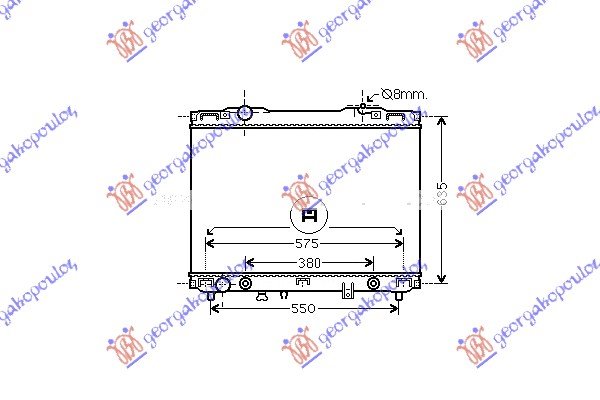 RADIATOR 2.4-3.5 PETROL +/-A/C A/T DOOWO