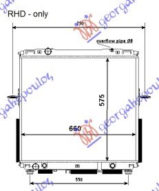 RADIATOR 2.4-3.5 PETROL +/-A/C A/T HALLA