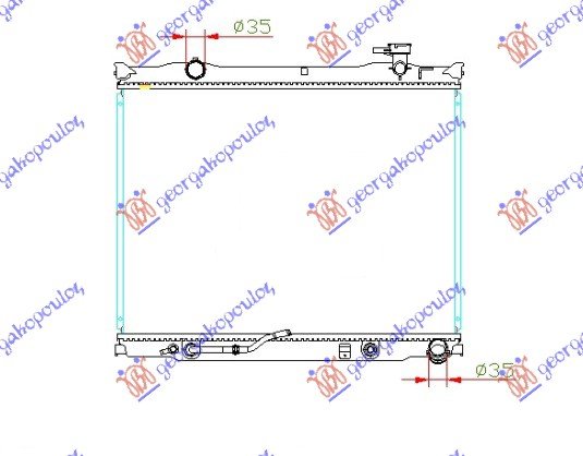 RADIATOR 2.5 CRDi +/-A/C A/T 06-