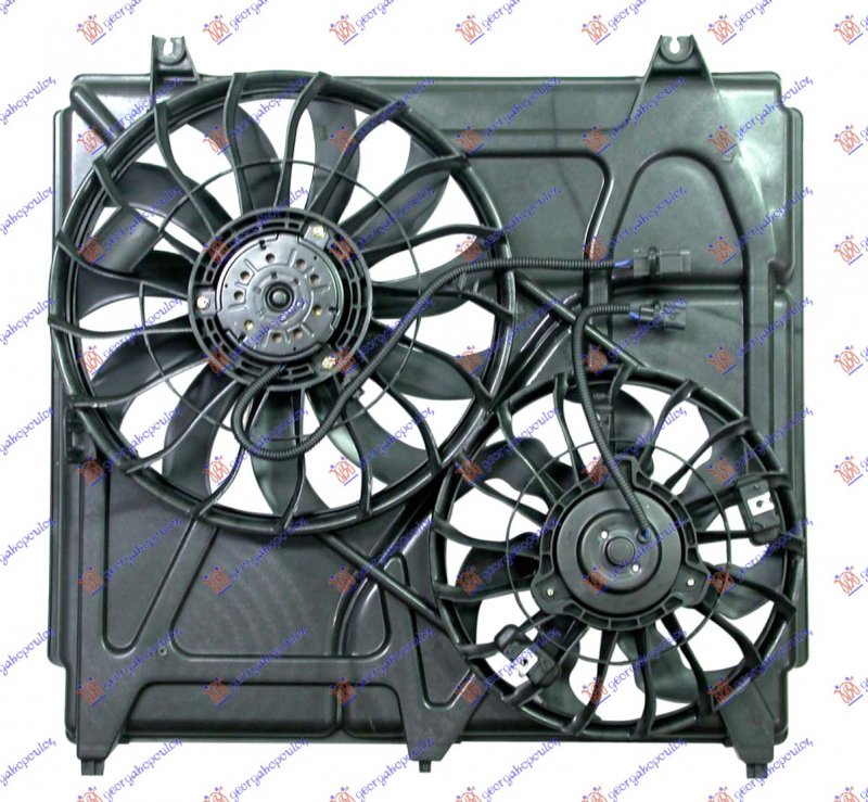 COOL. FAN ASSY (DBL) PET-DSL (T.HALLA)