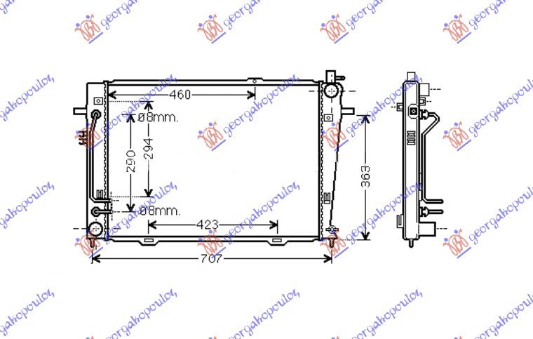 RAD. 2.0 CRDi (64x45,5x18) A/T