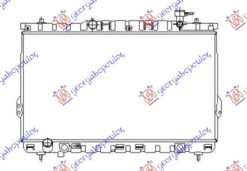 RADIATOR 2.0-2.4 16V +/- A/C MAN.(72x40)