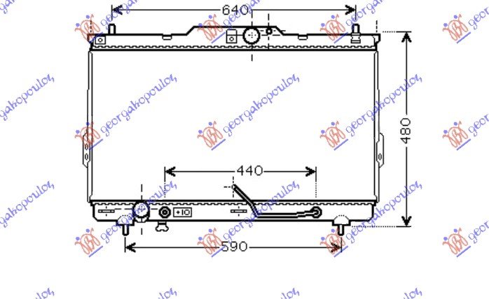 RAD. 2.0 CRDI +/-A/C / TUBE 8MM (ENG.)