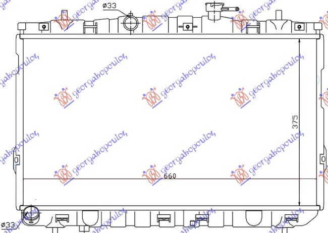 RADIATOR 1.6i 16V +/-A/C(37.5x67x15)