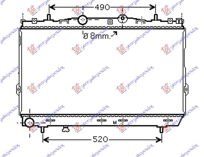 RADIATOR 2,0 CRDi +/-A/C (37,5x67x26)MAN