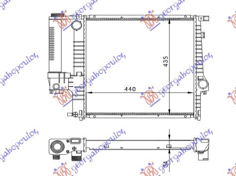 RAD.1,6-1,8-2,0cc +A/C (44x44)