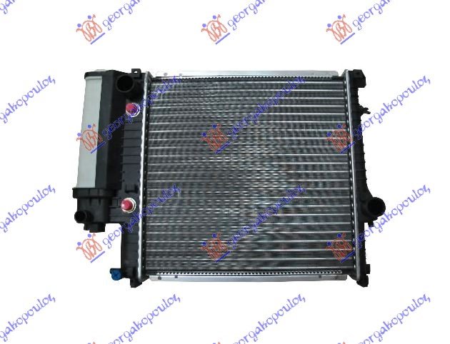 RADIATOR 1,6-1,8-2,0cc+A/C A/T (44x44)