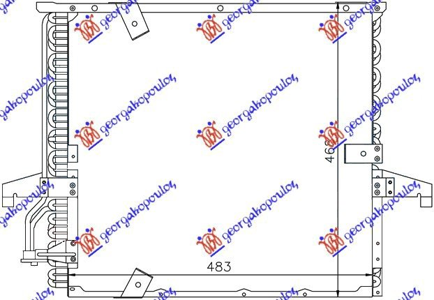 CONDENS A/C PETR 2,5TD(47x43,2x25) 97-04