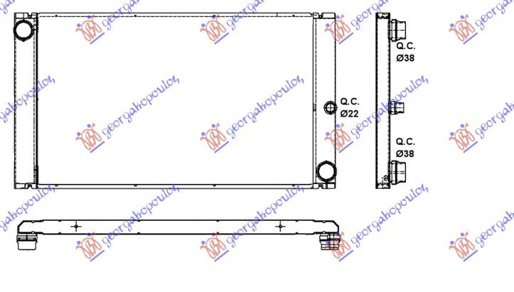 RAD. 2.0-2.5-3.0 DSL.AUT. +A/C(59.3x36.6