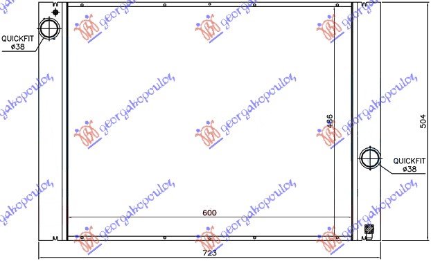 HLADNJAK MOTORA ZA SVE MODELE BENZIN (MAN) (620x490) (NRF)