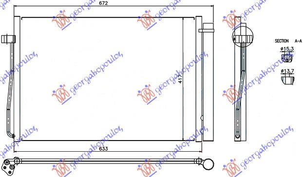 CONDENSER PETR (58,7x42x16)