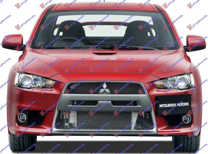 FR. BUMPER GRILLE MOULDING (EVO)