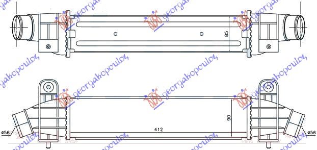 RADIAT INT.2,0-2,2 TDCi-TDDi(41,2x91x85)