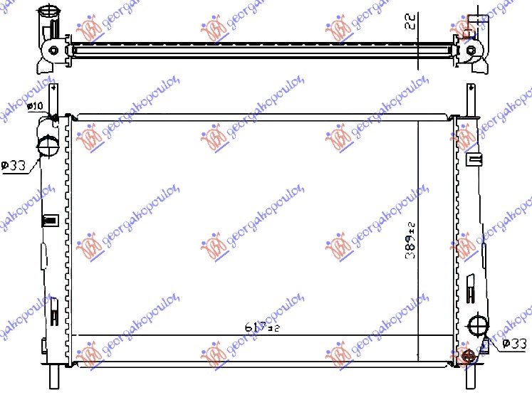 RAD. 1.8-2.0 BENZ / +A/C (62x40,5)