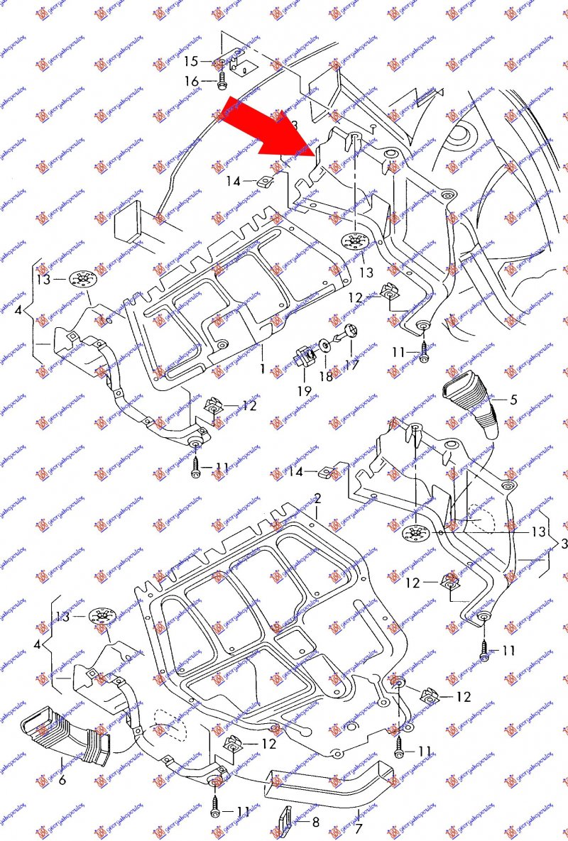 UNDER ENGINE COVER SIDE PLASTIC