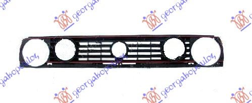 GRILLE WITH RED MOULDING
