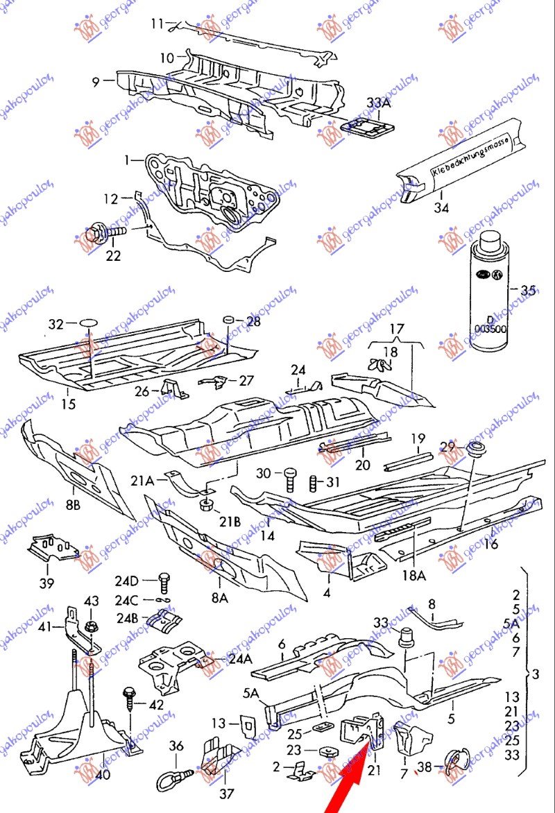 NOSAC PREDNJEG BRANIKA METALNI