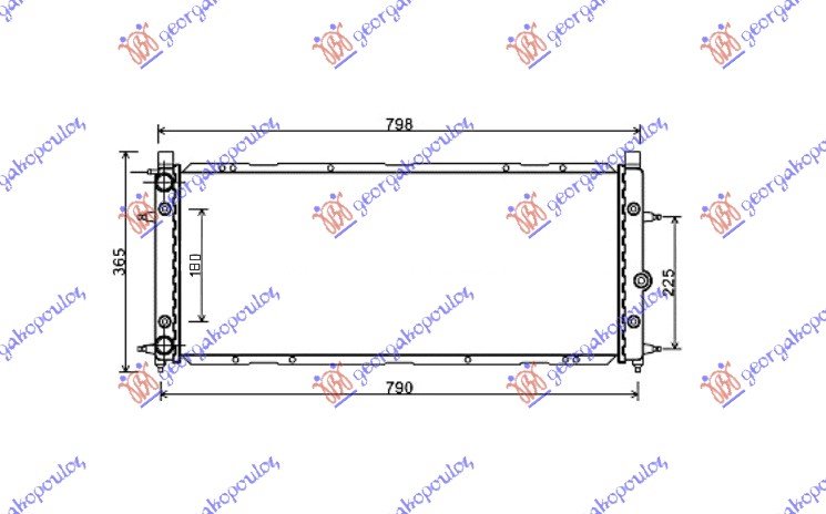 RADIATOR 1.8-2.0-1.9D-2.4D (72x32)