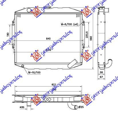 HL. 2.5TDi M/A +/-A/C(45x59.8x5.3)COPPER