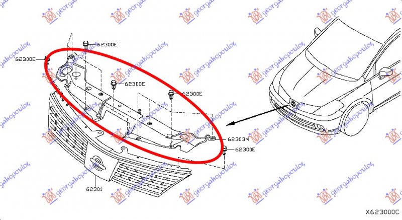 GRILLE INNER BRACKET