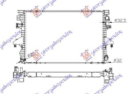 RAD. 2.5TDi-2.0BZ  M/A+/-A/C(71x47)