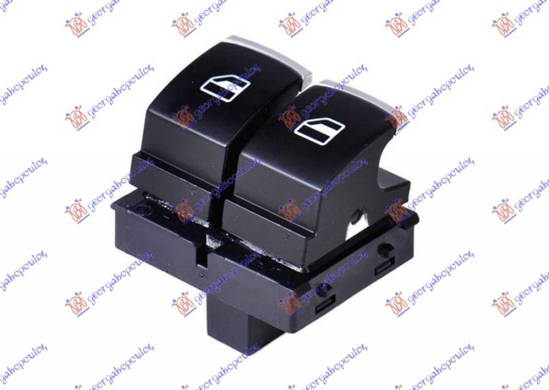 DOOR SWITCH (Chrome/Black)(Double)(4pin)