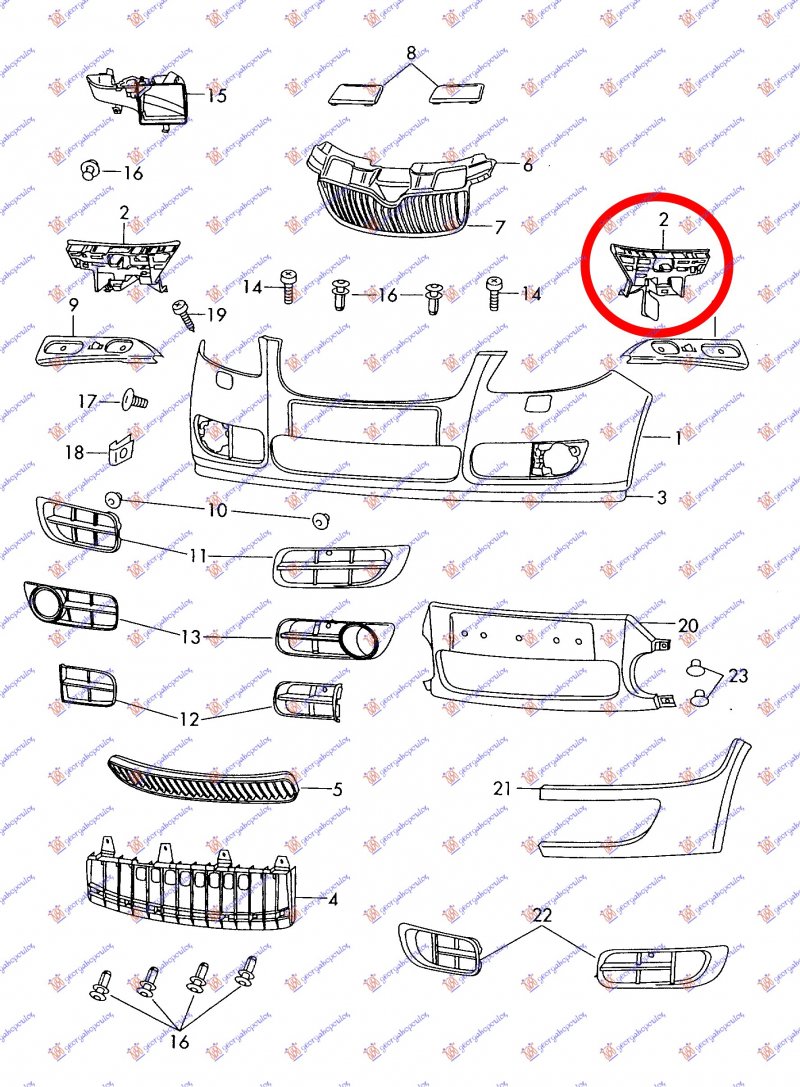 MBAJTESI I PARAKOLPIT/BRANIKUT PARA PLASTIKE