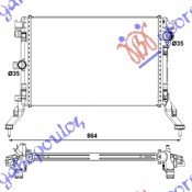 RADIATOR 2.0 i16V TUR -2.0DCi 69x36.8x32