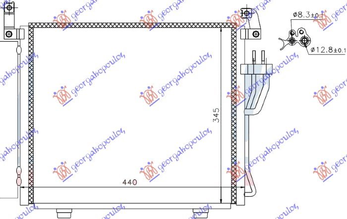 CONDENSER 1.1CRDi (40x34,5x17)