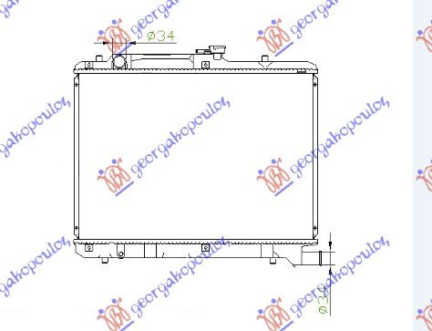 RADIATOR 1,8CC 16V (35x60)