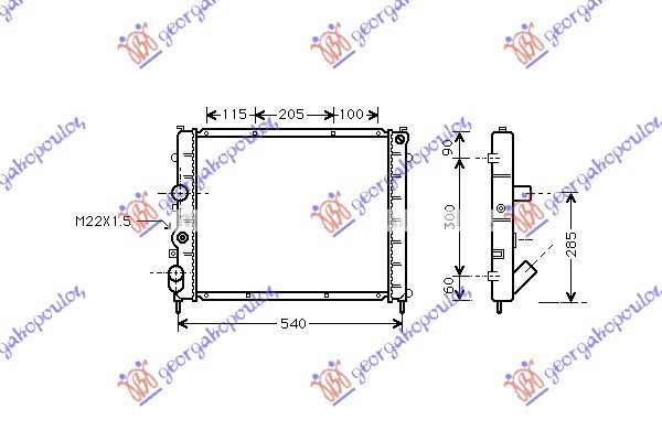 RADIATOR DSL(48x44x40)(FUN SCREW)
