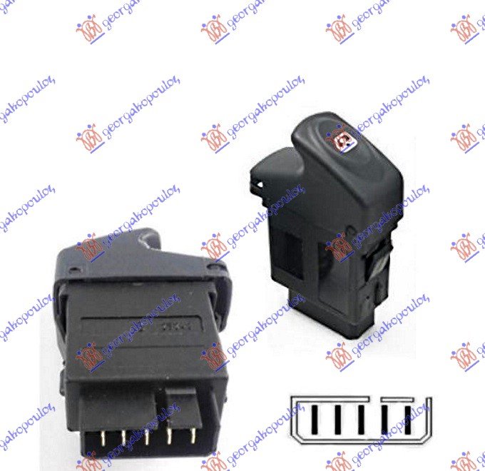 DOOR SWITCH FR. AUTO (5pin)