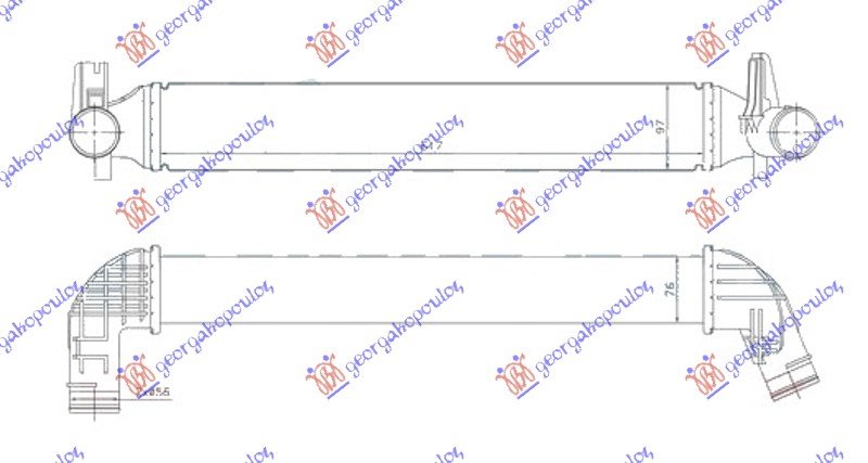 RAD. INTERC. 1.4Tsi PETR.-2.0Tdi DSL