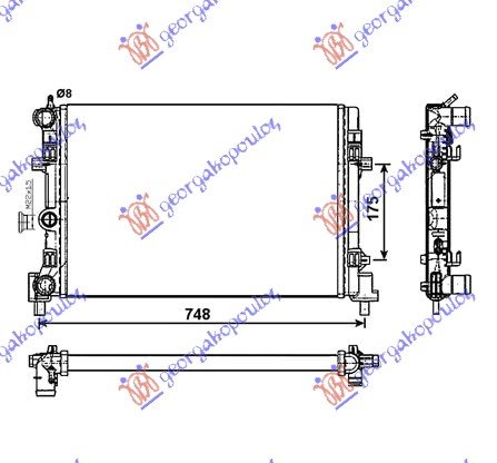 RADIATOR 1.2-1.6 12/16V-1.2-TDi (65x34)