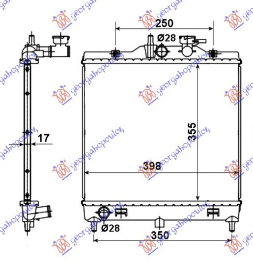 RAD1.0i-1,1i 12V +/-A/C (35,5x39,8)