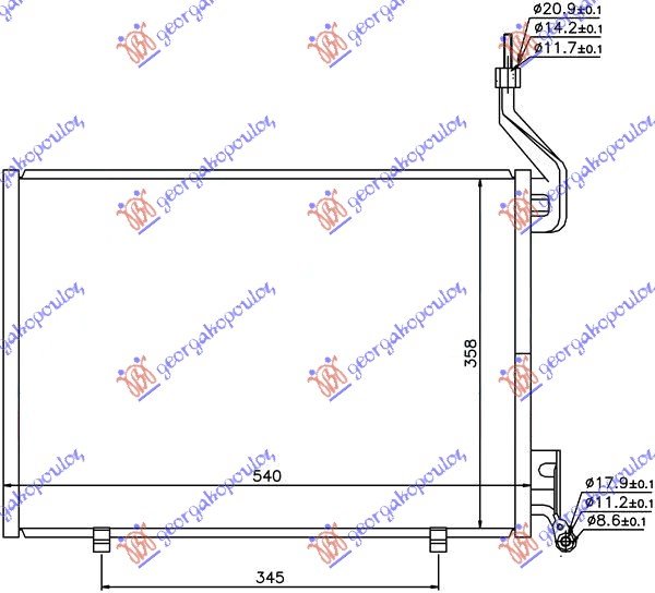 CONDENSER 1.6 TDCi (51x35)