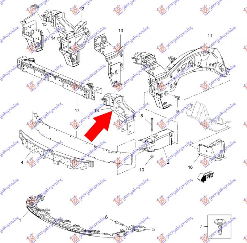 CROSSMEMBER SIDE BRACKET