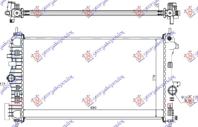 RADIATOR 2.0 CDTi-TTiD +/-A/C (68x40)