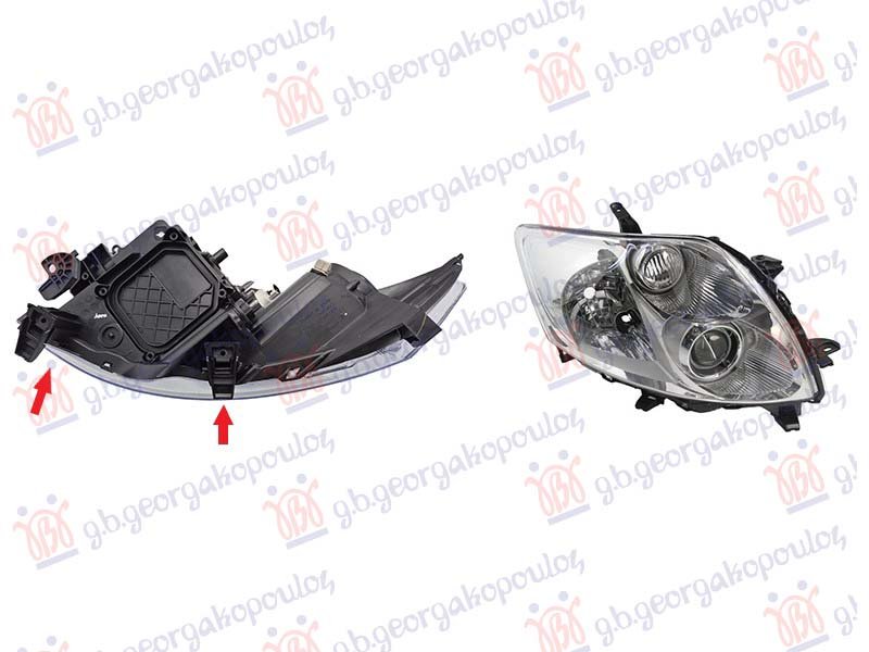 FAR ELEKTRICNI HROM (VALEO TIP) (SA MOTOROM) (TYC)