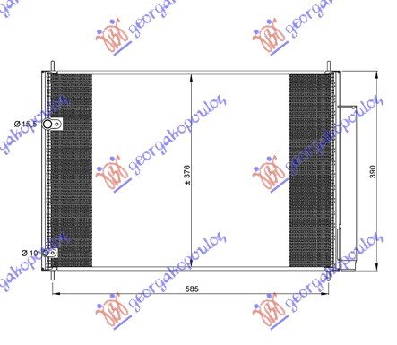 CONDENSER BENZ-DSL (59.6x38x1.6)