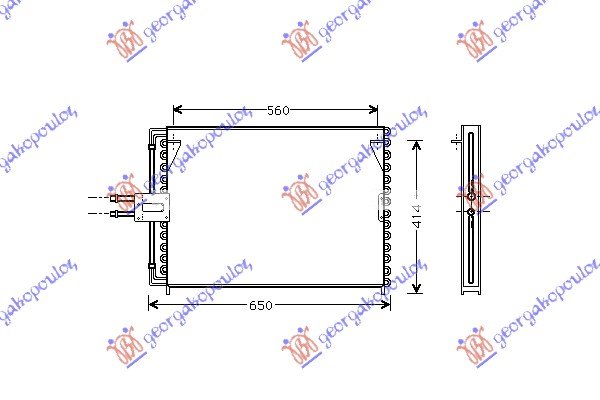 CONDENSER PETR-DSL (59x42.8) (SCREW)