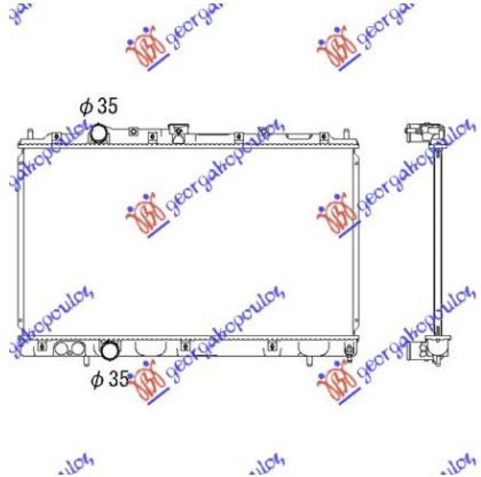 HLADNJAK MOTORA 1.3/1.5/1.6/1.4CC (37.5x66) (KOYO)