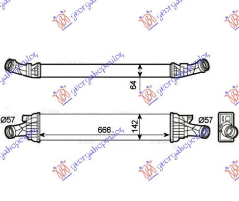 HLAD INTERCOOLER 1.8-2.0 TFSi 2.0 Tdi