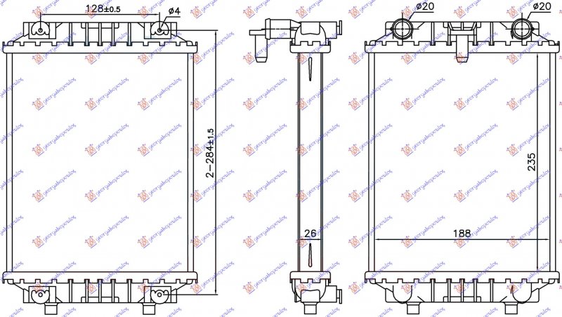 ADDITIONAL RADIATOR 3.0 TFSI MANUAL/AUTO