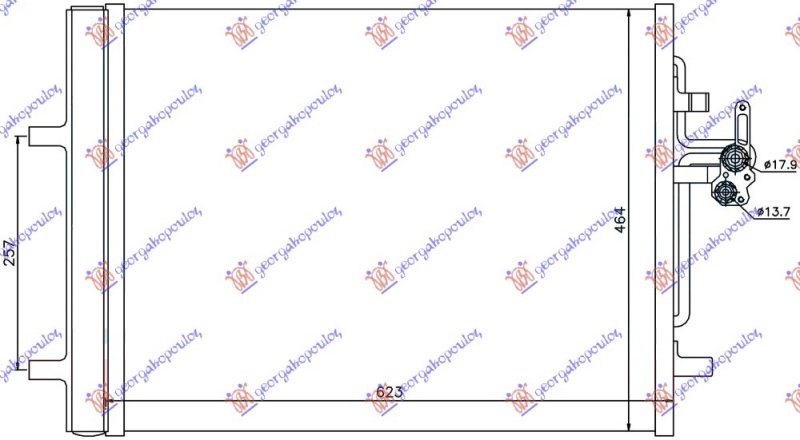 CONDENSER 1.6/2,0 D2 (2.0 D3 (D4204T9)