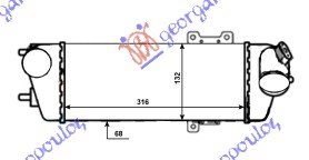 INTERCOOLER 1,6-2,0 CRDi