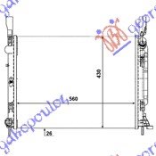 RADIATOR 1.5 DCi (56x41.8x26)