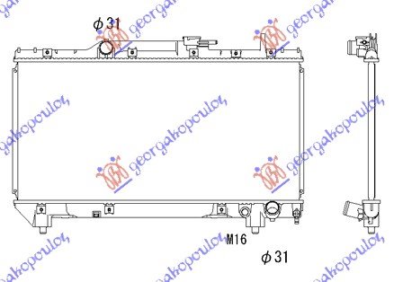 RADIATOR 2,0i 16V GT (32,5x66)